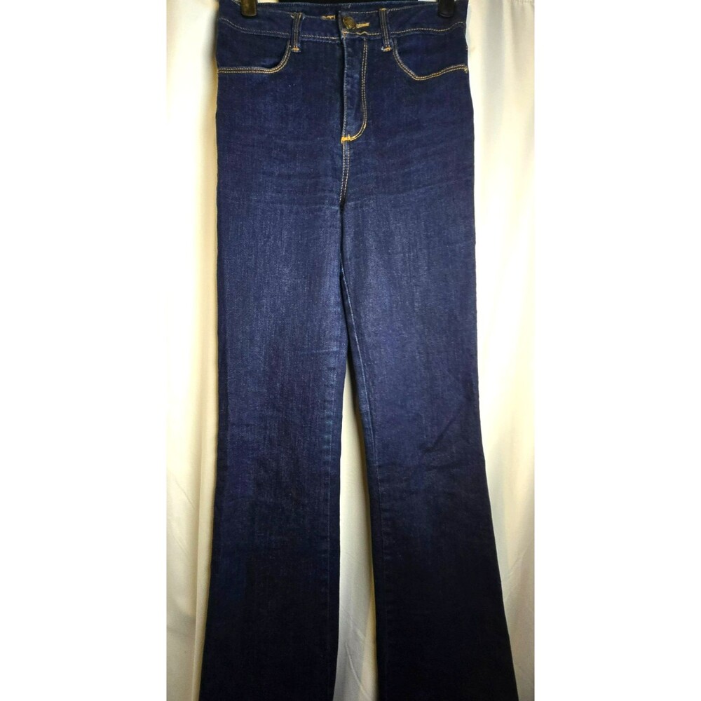 Studio F Basic High Rise Flare Jeans Dark Wash Size US 2 / MEX 2